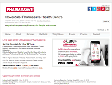 Tablet Screenshot of cloverdalepharmasave.com
